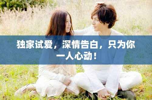 独家试爱,深情告白,只为你一人心动!